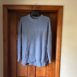 Aerie Soft Blue Cable Knit Sweater